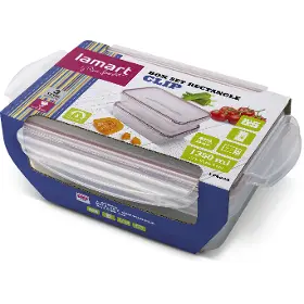 Box na potraviny - Lamart LT6063 Clip Sada 2x1350ml - 5