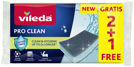 Vileda Pro Clean hubka 2+1ks | Planeo