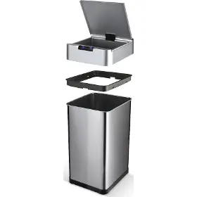 Odpadkový koš - Lamart LT8128 Bezdotykový nerezový koš 40L USB SENSOR - 3