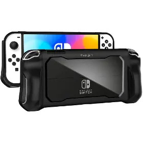 Pouzdro na herní konzoli - Spigen Rugged Armor case black NS OLED - 2