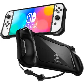 Pouzdro na herní konzoli - Spigen Rugged Armor case black NS OLED - 1