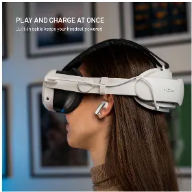 Příslušenství k virtuální realitě - Fixed Power Headstrap Meta Quest 3/3S - 2