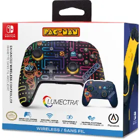 Gamepad - Powera Wireless controller NS Lumectra Pac Man Arcade - 11