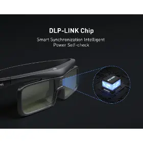 Okuliare pre VR - Dangbei Dobíjacie 3D okuliare DLP-Link čierna - 2