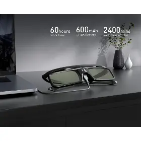 Okuliare pre VR - Dangbei Dobíjacie 3D okuliare DLP-Link čierna - 3