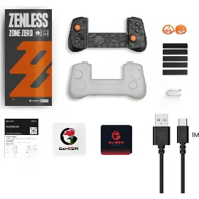 Gamepad - Gamesir X5s ZZZ Wireless Mobile Controller Black - 6