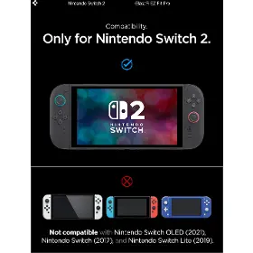 Ochranné sklo - Spigen Glass tR EZ Fit Pro 2pc Nintendo Switch 2 - 4