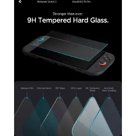 Ochranné sklo - Spigen Glass tR EZ Fit Pro 2pc Nintendo Switch 2 - 5
