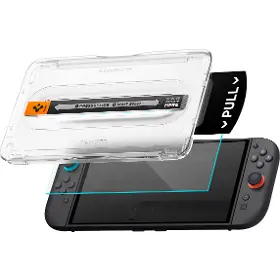 Ochranné sklo - Spigen Glass tR EZ Fit Pro 2pc Nintendo Switch 2 - 1