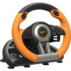 Volant s pedálmi a radiacou pákou - PXN V3PRO Bundle, vrátane radiacej páky, oranžova-čierna - 2