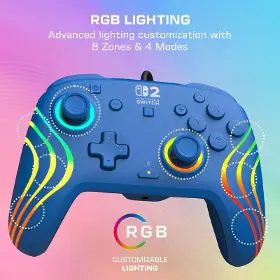 Gamepad - Turtle Beach Afterglow Wave Wired NS2 Blue - 11