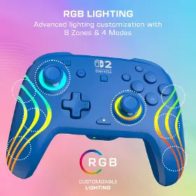 Gamepad - Turtle Beach Afterglow Wave Wireless NS2 Blue - 9