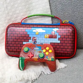 Ochranné púzdro - Turtle Beach PlayTrek Travel Case NS2 Mario Bricks - 10
