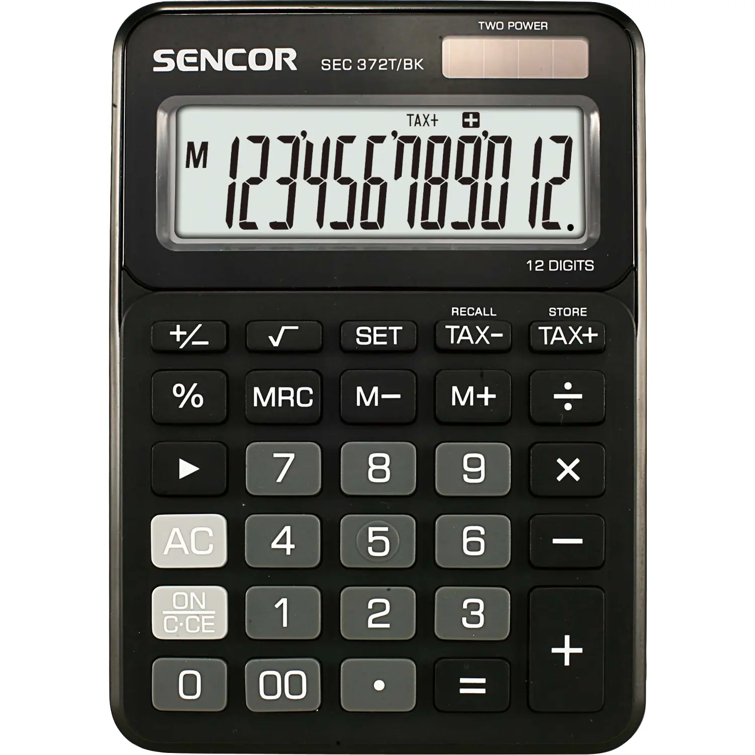 Sencor SEC 372 TAX BLACK Kalkulačka – fotografie 1
