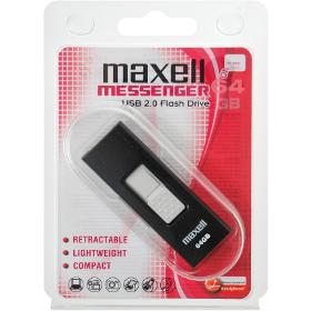 USB FD 64GB 2.0 Messenger black MAXELL