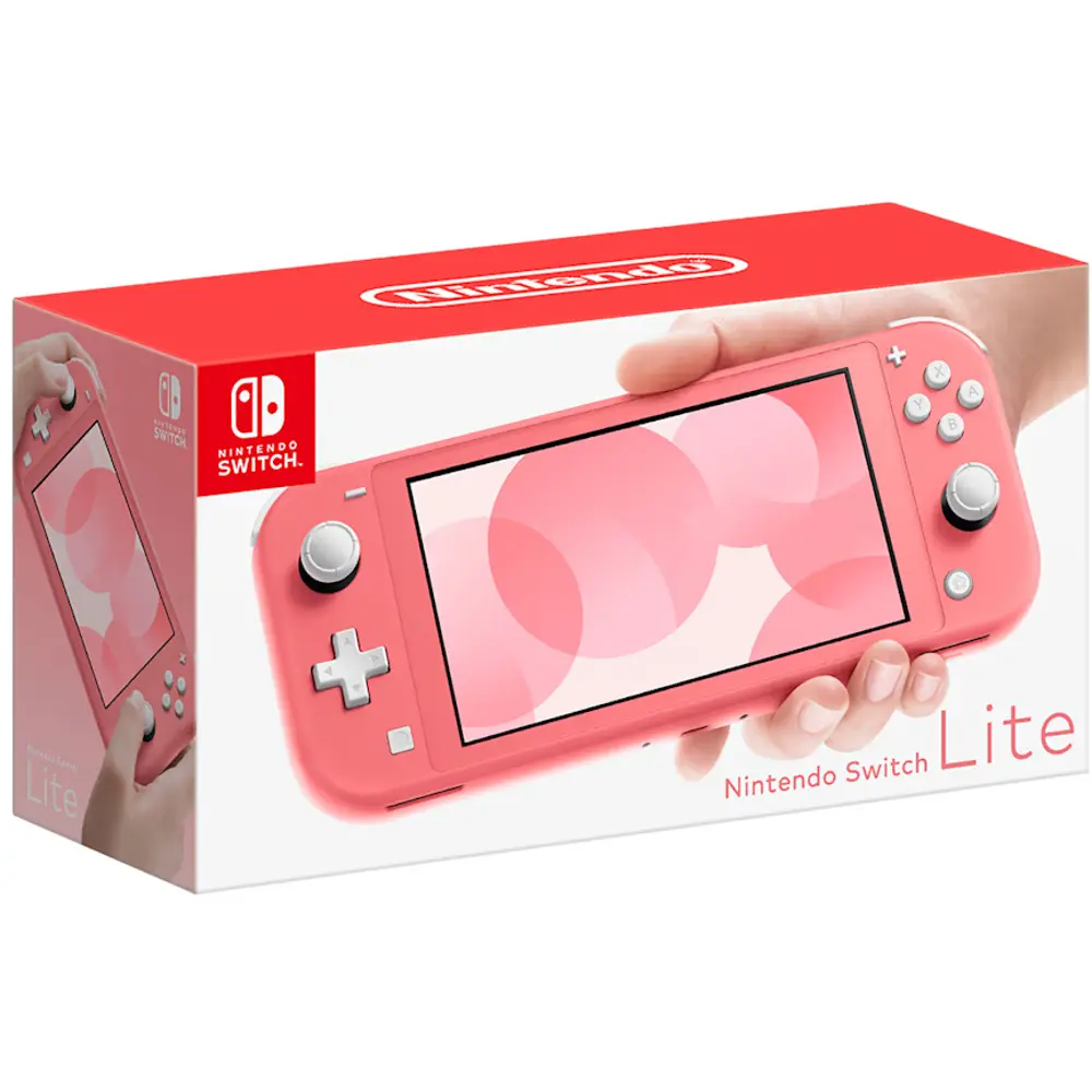 Coral Nintendo Switch Lite herná konzola.