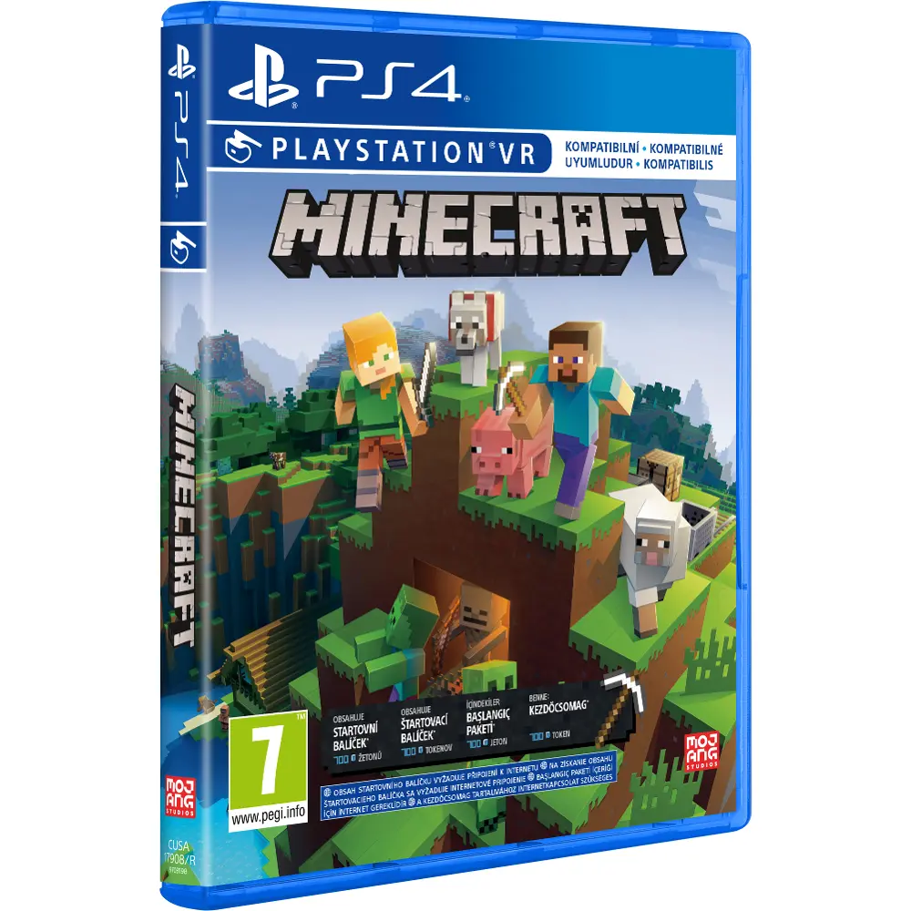 Hra na PS4 Minecraft.