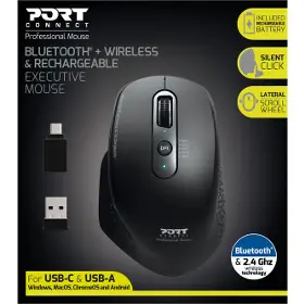 PC myš - Port Connect Office (900716) Black - 3