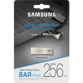 Flashdisk - Samsung USB 3.1 256 GB BAR Plus Silver - 6