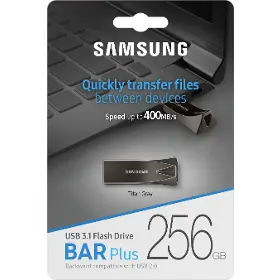 Flashdisk - Samsung USB 3.1 256 GB BAR Plus Grey - 6