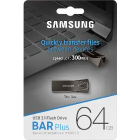Flashdisk - Samsung USB 3.1 64 GB BAR Plus Grey - 6