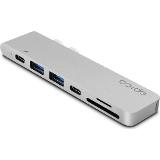 Epico USB-C Pro (HDMI/TB3/USB-A/SD) Silver