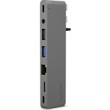Epico USB-C Pro III (HDMI/TB3/LAN/USB-A/C) Grey