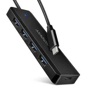 USB rozbočovač - Axagon HUE-C1C 4x USB 5Gbps TRAVEL - 1