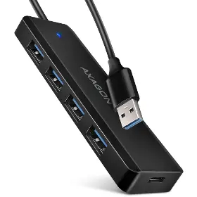 USB rozbočovač - Axagon HUE-C1A 4x USB 5Gbps TRAVEL - 1