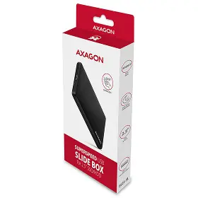 Redukcia - Axagon EE25-SL, USB 3.2 Gen 1 - SATA 6G, 2.5" SLIDE box, bez skrutiek, čierny - 6