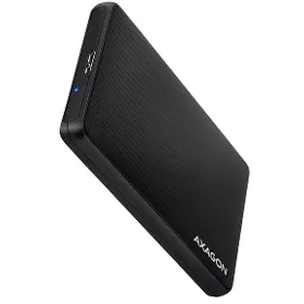 Redukcia - Axagon EE25-SL, USB 3.2 Gen 1 - SATA 6G, 2.5" SLIDE box, bez skrutiek, čierny - 1