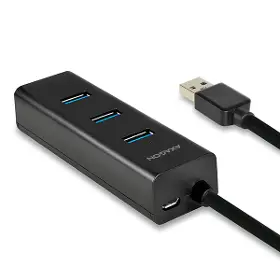 USB rozbočovač - Axagon HUE-S2BP 4x USB 3.0 CHARGING hub AC adaptér kábel USB-A 1.2m - 3