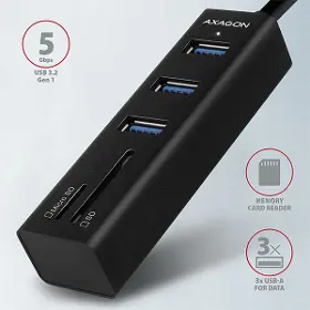 USB rozbočovač - Axagon HMA-CR3A - 2
