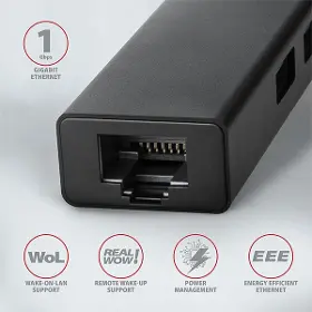 USB rozbočovač - Axagon HMA-GL3A - 3