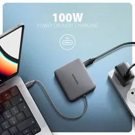 USB rozbočovač - Axagon HMC-5HL USB 5Gbps hub, 2x USB-A, HDMI 4k/60Hz, RJ-45 GLAN, PD 100W, kábel USB-C 20cm - 4