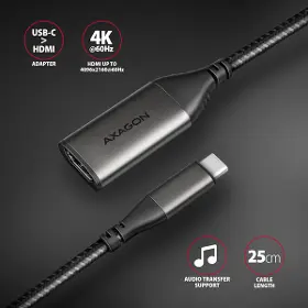 Redukcia - Axagon RVC-HI2M, USB-C -> HDMI 2.0a redukcia / adaptér, 4K/60Hz HDR10 - 2