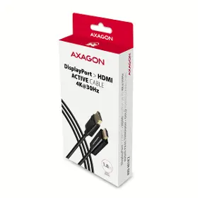 Kábel - Axagon RVD-HI14C2 DisplayPort to HDMI 1.4 redukce / kabel 1.8m 4K/30Hz - 5