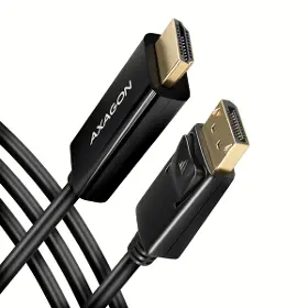Kábel - Axagon RVD-HI14C2 DisplayPort to HDMI 1.4 redukce / kabel 1.8m 4K/30Hz - 1