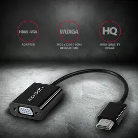 Redukcia - Axagon RVH-VGN, redukcia HDMI -> VGA, FullHD, 1920*1200 - 2