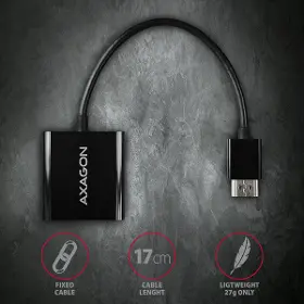 Redukcia - Axagon RVH-VGN, redukcia HDMI -> VGA, FullHD, 1920*1200 - 3