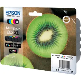 Originální cartridge - Epson 202XL Multipack Kiwi Black + Color (C13T02G74010) - 2