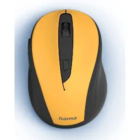 PC myš - Hama  Bezdrôtová myš MW-400 V2 žltá - 2