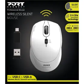 PC myš - Port Designs SILENT (900714) White - 5