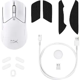 Herná myš - HyperX Pulsefire Haste 2 Wireless White - 2