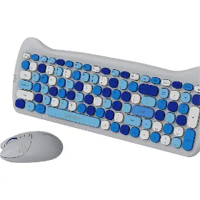PC klávesnice s myší - Canyon HSET-W6 Kitty Edition Blue - 2