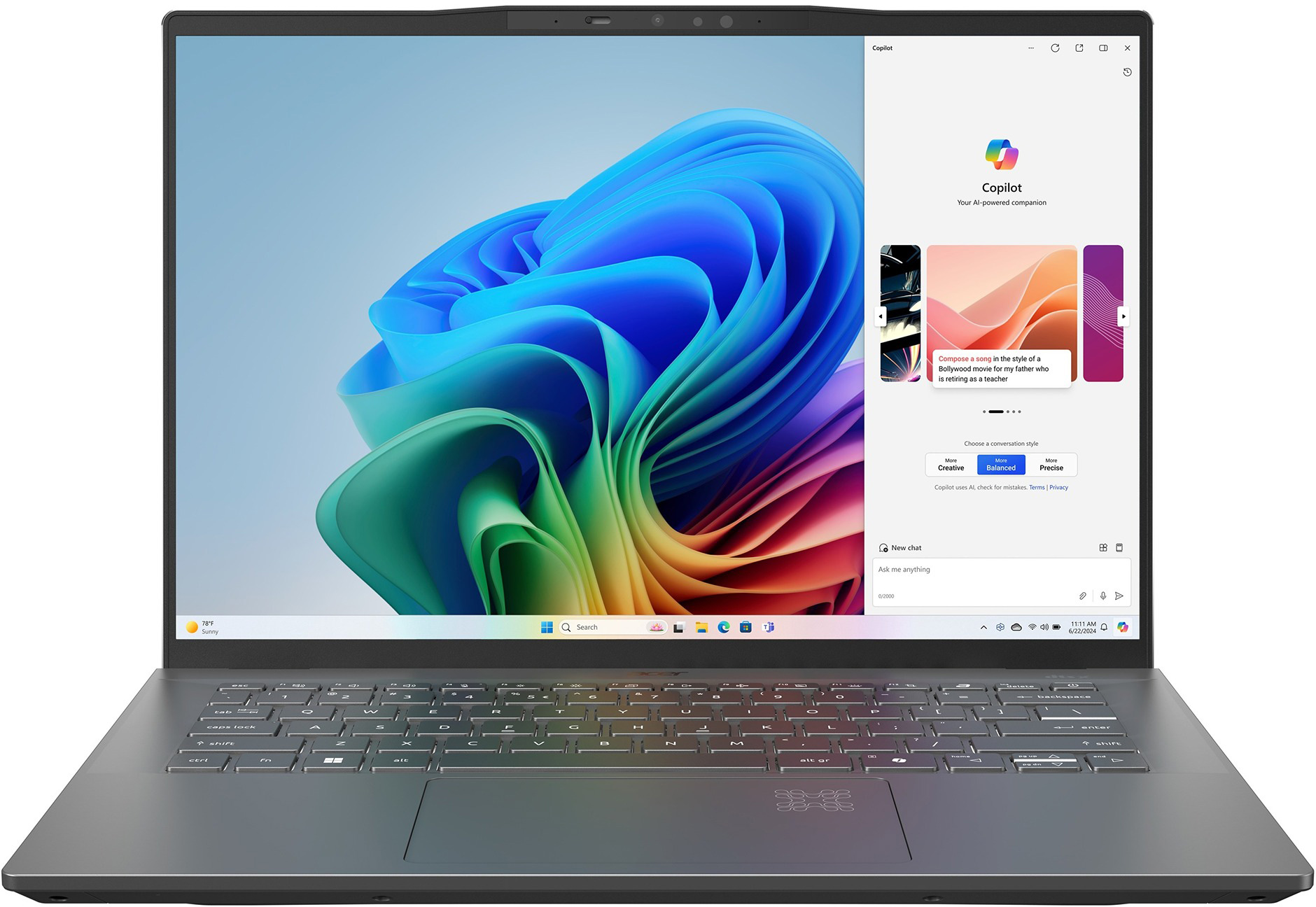 Acer Swift 14 AI SF14-11-X6CSGray (NX.KZXEC.002) | Planeo