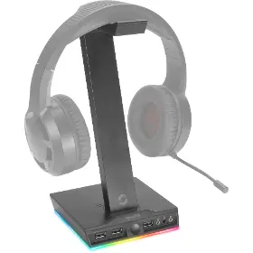 Držák na sluchátka - Speed Link EXCELLO Headset Stand Hub Blk - 2
