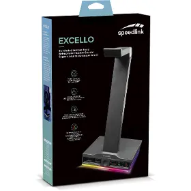 Držák na sluchátka - Speed Link EXCELLO Headset Stand Hub Blk - 5