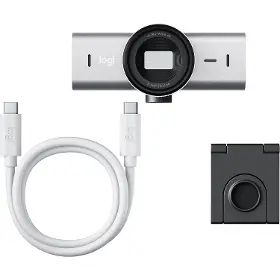 WEB kamera - Logitech MX Brio 4K Ultra HD Webcam Pale Grey - 8