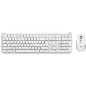 PC klávesnice s myší - Logitech MK950 Signature Slim Keyboard and Mouse Off white US - 1